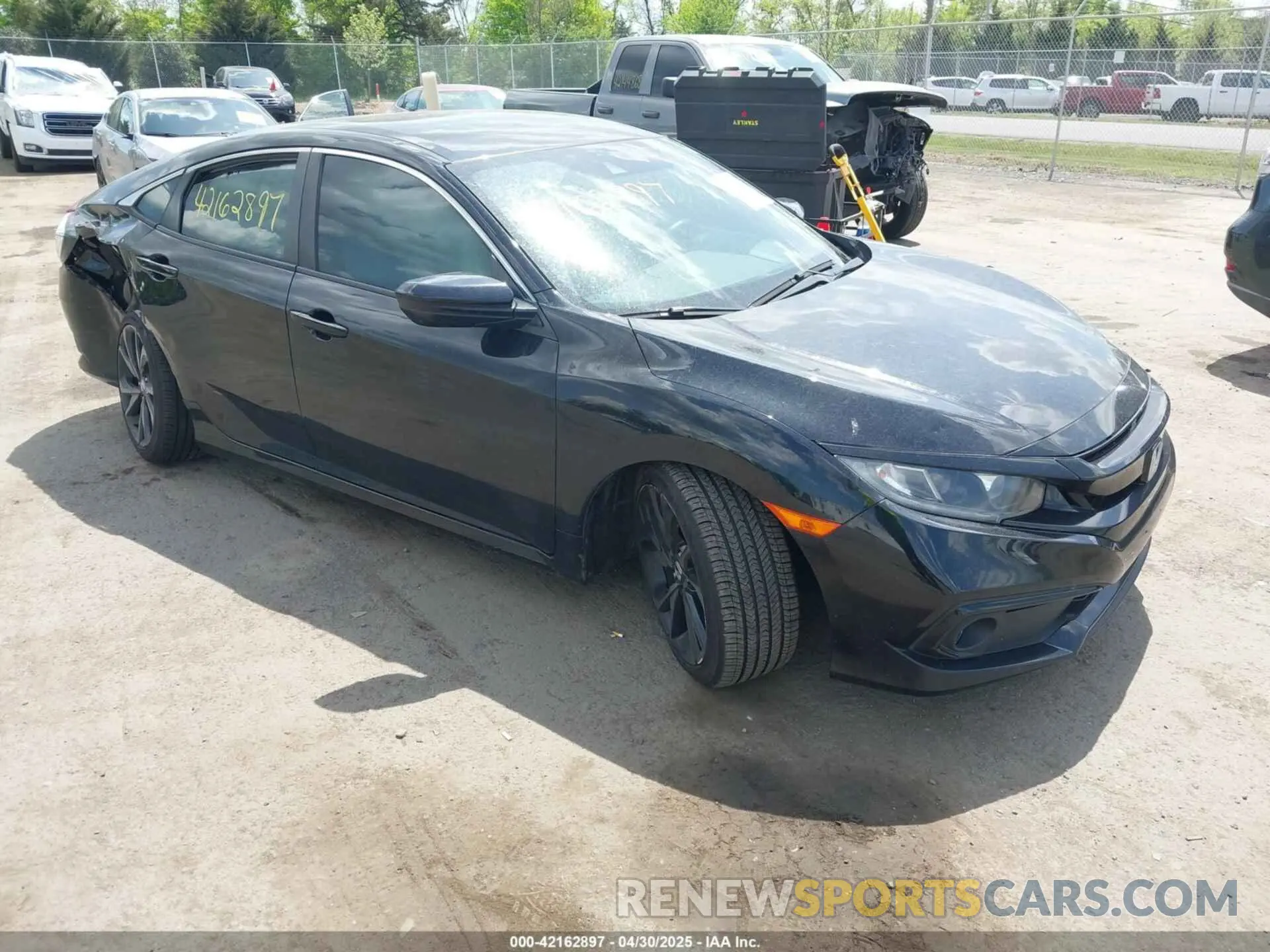 1 Photograph of a damaged car 19XFC2F80KE049025 HONDA CIVIC 2019