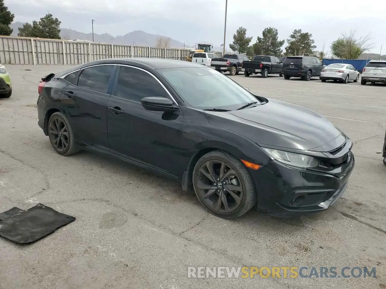 4 Photograph of a damaged car 19XFC2F81KE007303 HONDA CIVIC 2019