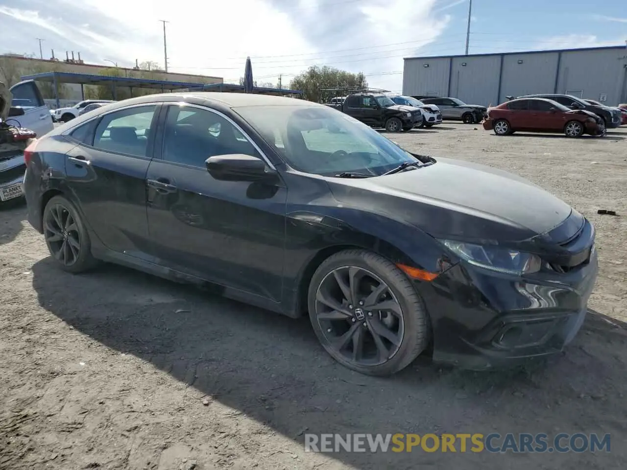 4 Photograph of a damaged car 19XFC2F81KE007902 HONDA CIVIC 2019