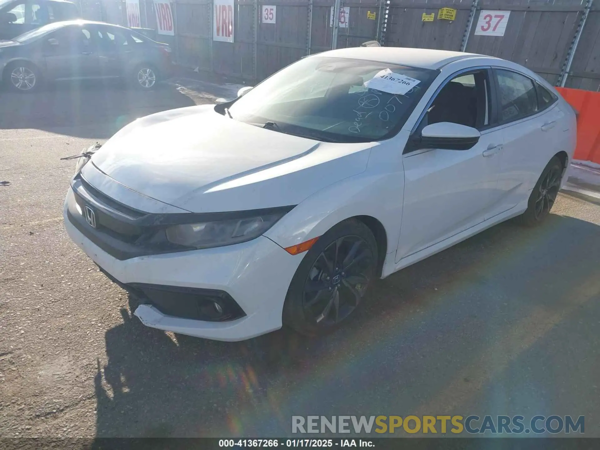 2 Photograph of a damaged car 19XFC2F81KE007981 HONDA CIVIC 2019