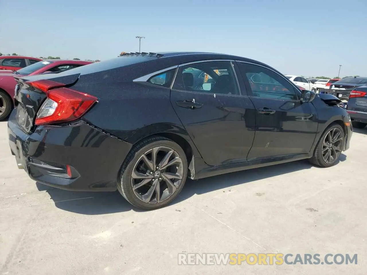 3 Photograph of a damaged car 19XFC2F81KE045324 HONDA CIVIC 2019