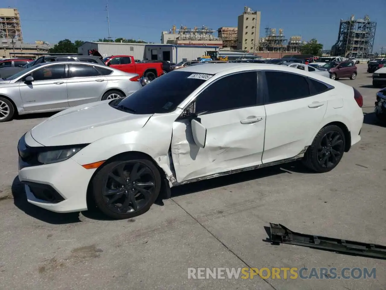 1 Photograph of a damaged car 19XFC2F81KE049938 HONDA CIVIC 2019
