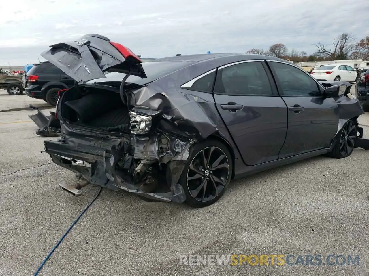 3 Photograph of a damaged car 19XFC2F81KE051429 HONDA CIVIC 2019