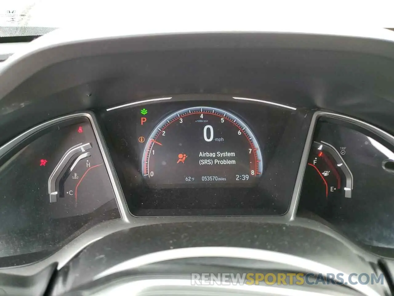 9 Photograph of a damaged car 19XFC2F81KE206626 HONDA CIVIC 2019