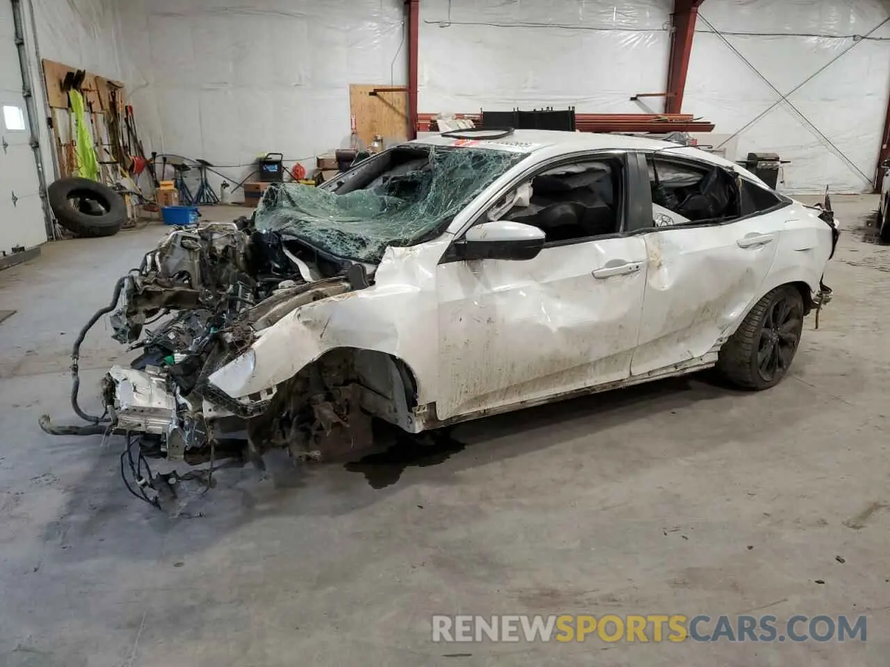 1 Photograph of a damaged car 19XFC2F82KE203623 HONDA CIVIC 2019