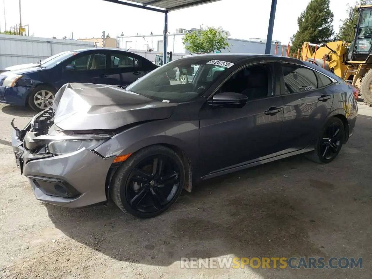 1 Photograph of a damaged car 19XFC2F82KE211818 HONDA CIVIC 2019