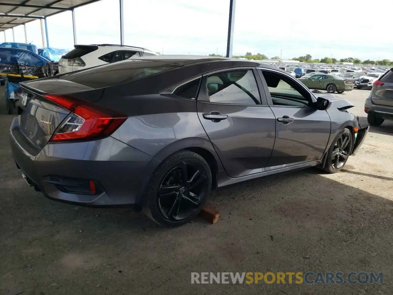 3 Photograph of a damaged car 19XFC2F82KE211818 HONDA CIVIC 2019
