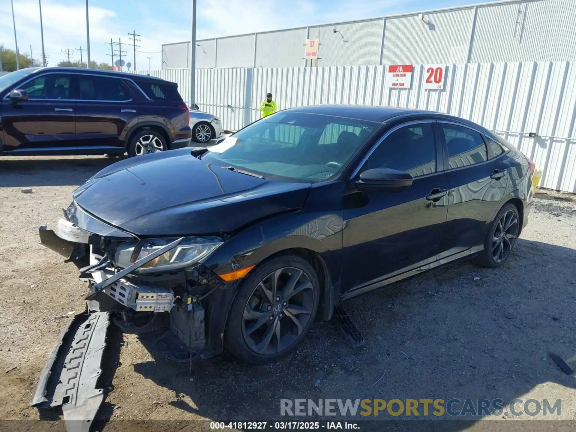 2 Photograph of a damaged car 19XFC2F83KE007495 HONDA CIVIC 2019