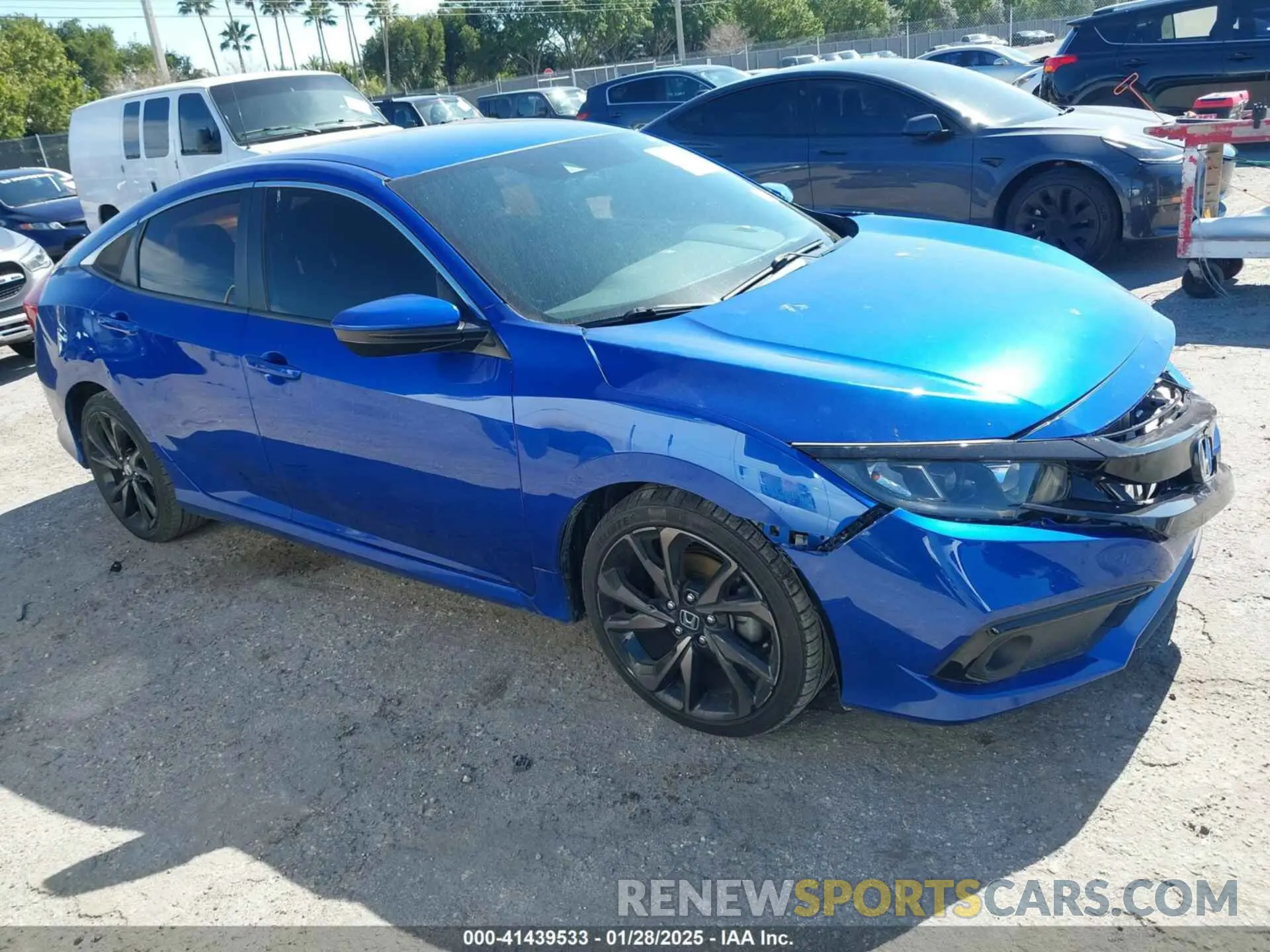 1 Photograph of a damaged car 19XFC2F83KE014463 HONDA CIVIC 2019