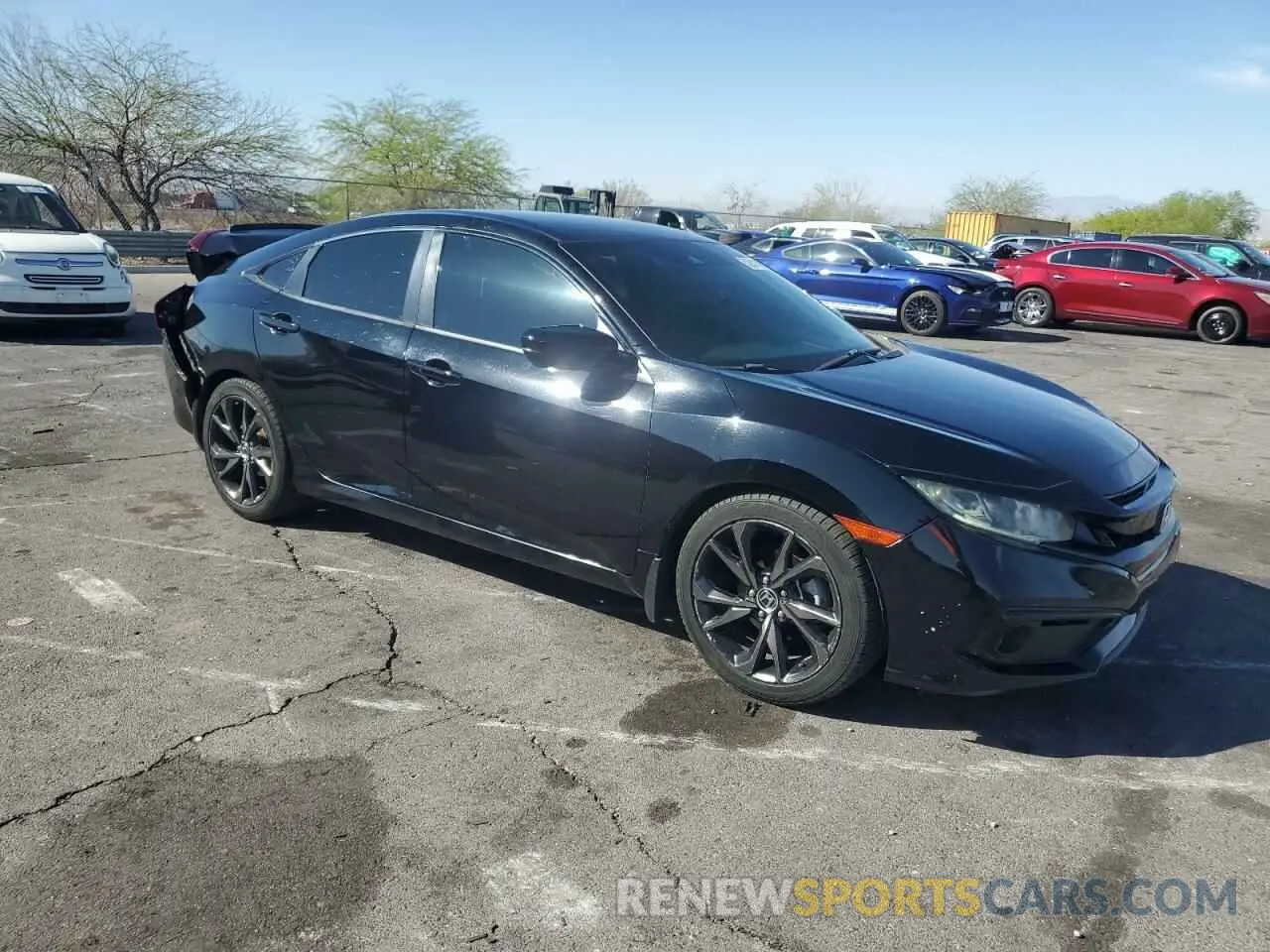 4 Photograph of a damaged car 19XFC2F83KE203341 HONDA CIVIC 2019