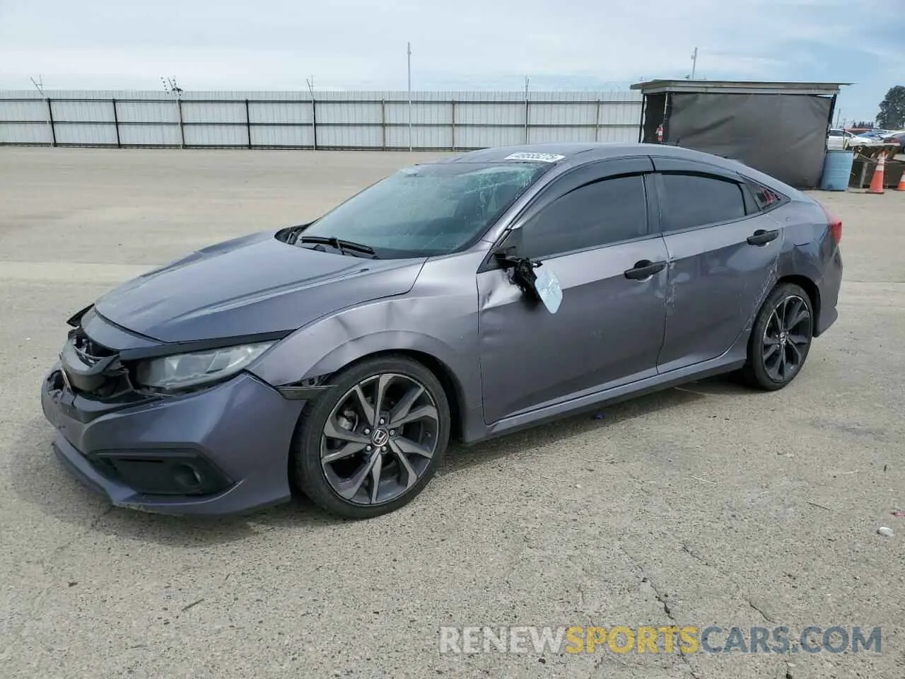 1 Photograph of a damaged car 19XFC2F83KE209169 HONDA CIVIC 2019
