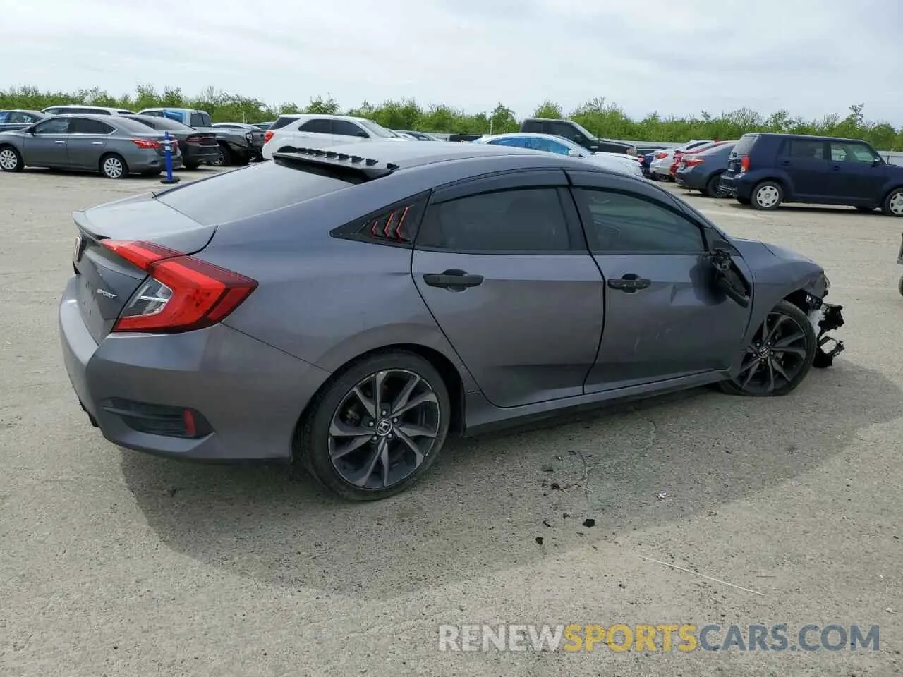 3 Photograph of a damaged car 19XFC2F83KE209169 HONDA CIVIC 2019