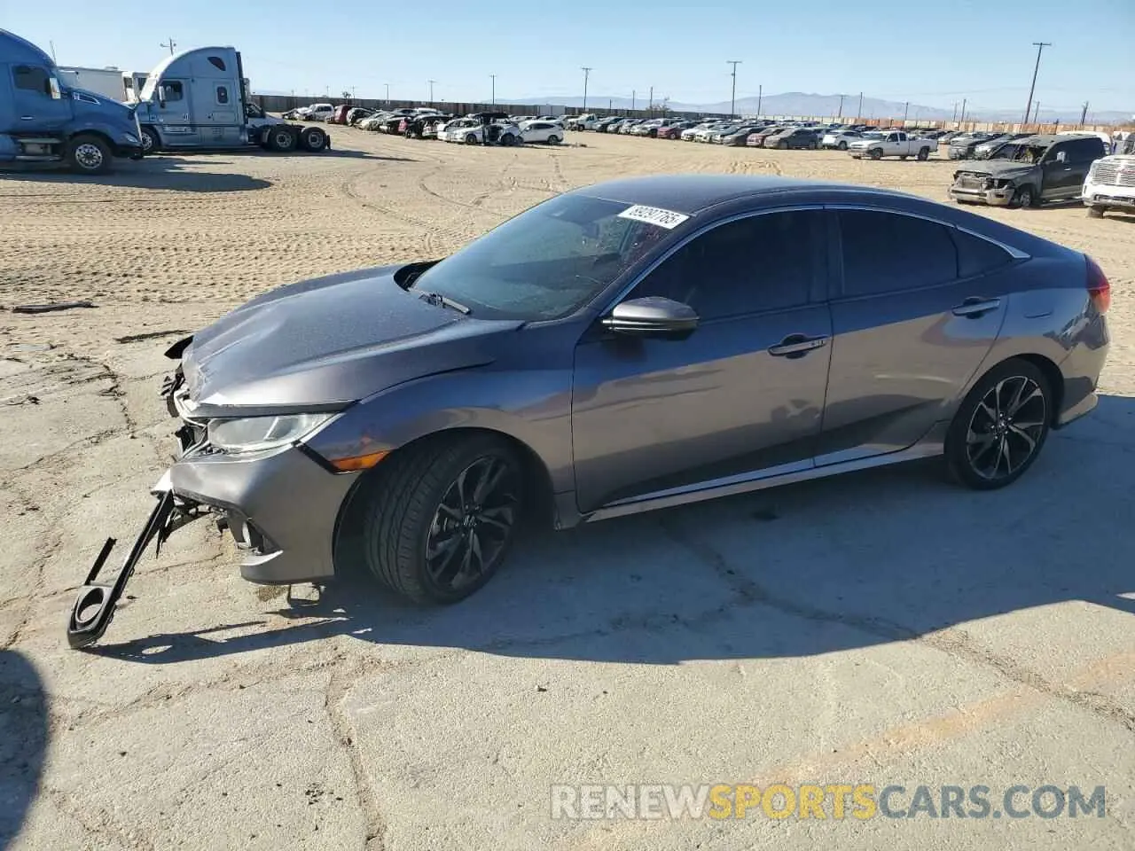 1 Photograph of a damaged car 19XFC2F83KE215358 HONDA CIVIC 2019