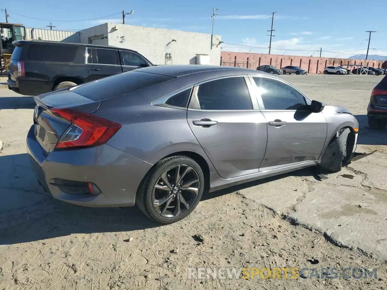 3 Photograph of a damaged car 19XFC2F83KE215358 HONDA CIVIC 2019