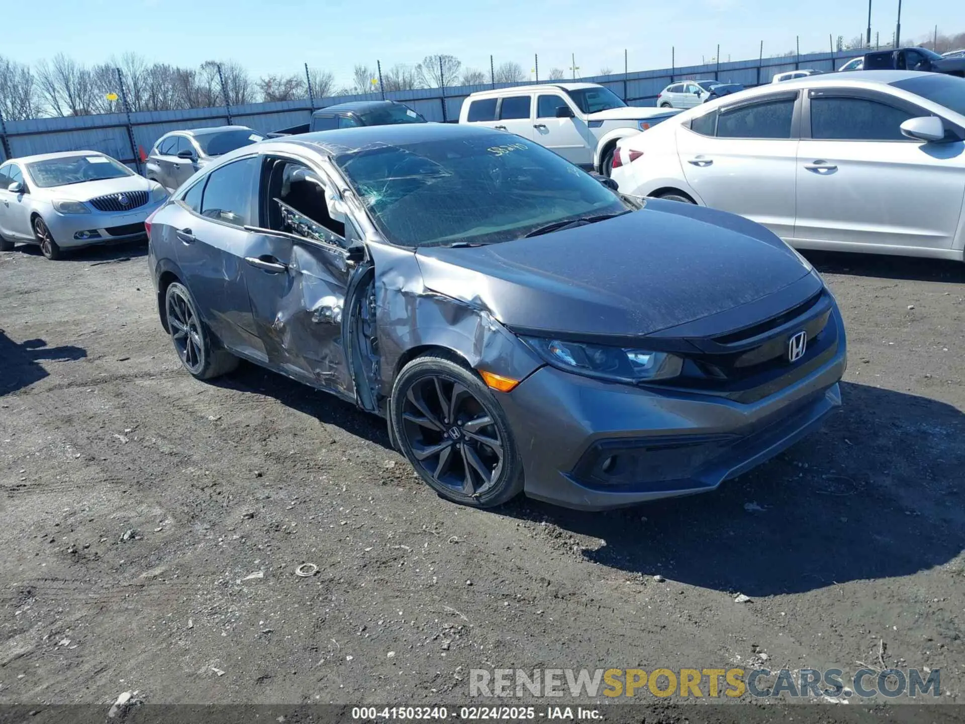 1 Photograph of a damaged car 19XFC2F84KE035922 HONDA CIVIC 2019