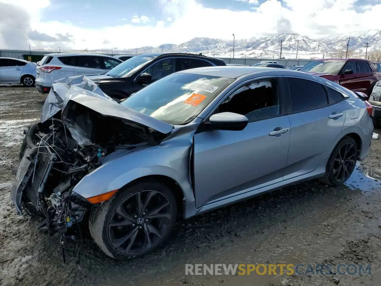 1 Photograph of a damaged car 19XFC2F84KE046290 HONDA CIVIC 2019