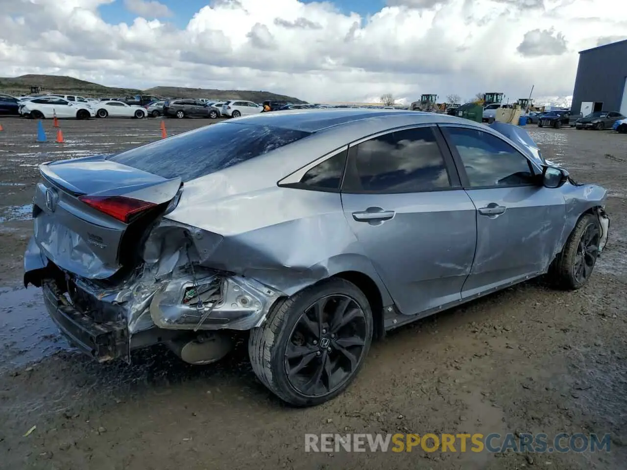 3 Photograph of a damaged car 19XFC2F84KE046290 HONDA CIVIC 2019