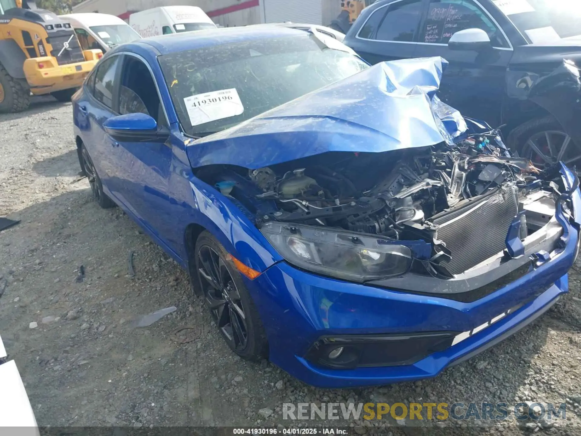 1 Photograph of a damaged car 19XFC2F84KE047228 HONDA CIVIC 2019