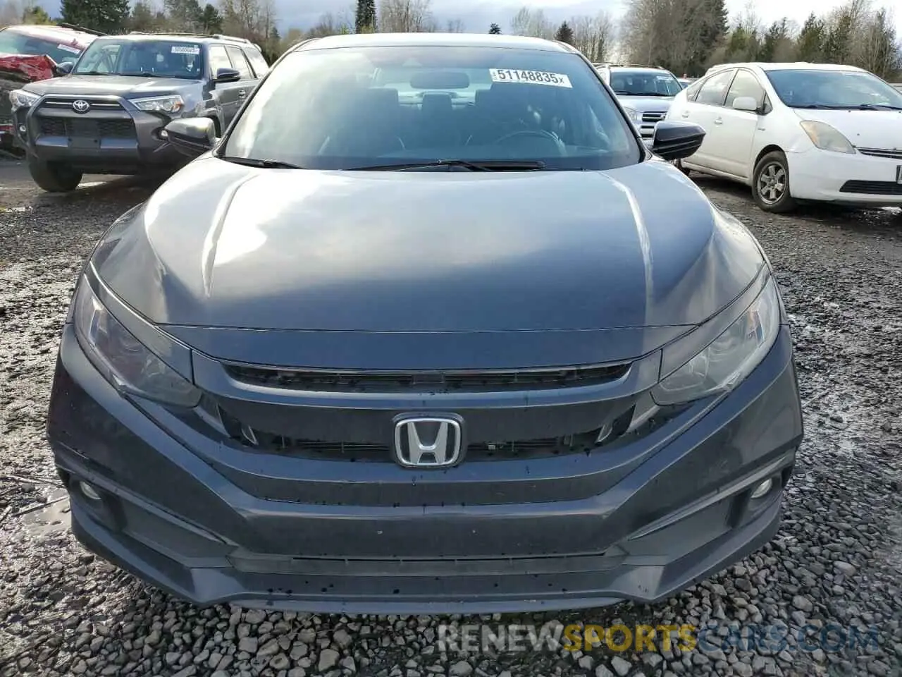 5 Photograph of a damaged car 19XFC2F84KE206216 HONDA CIVIC 2019