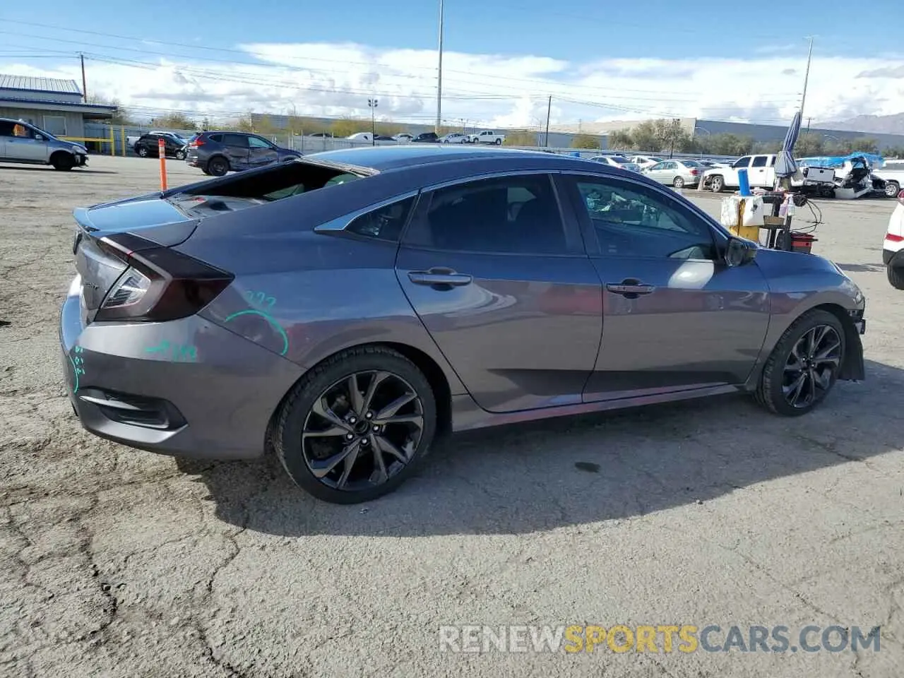 3 Photograph of a damaged car 19XFC2F85KE028039 HONDA CIVIC 2019