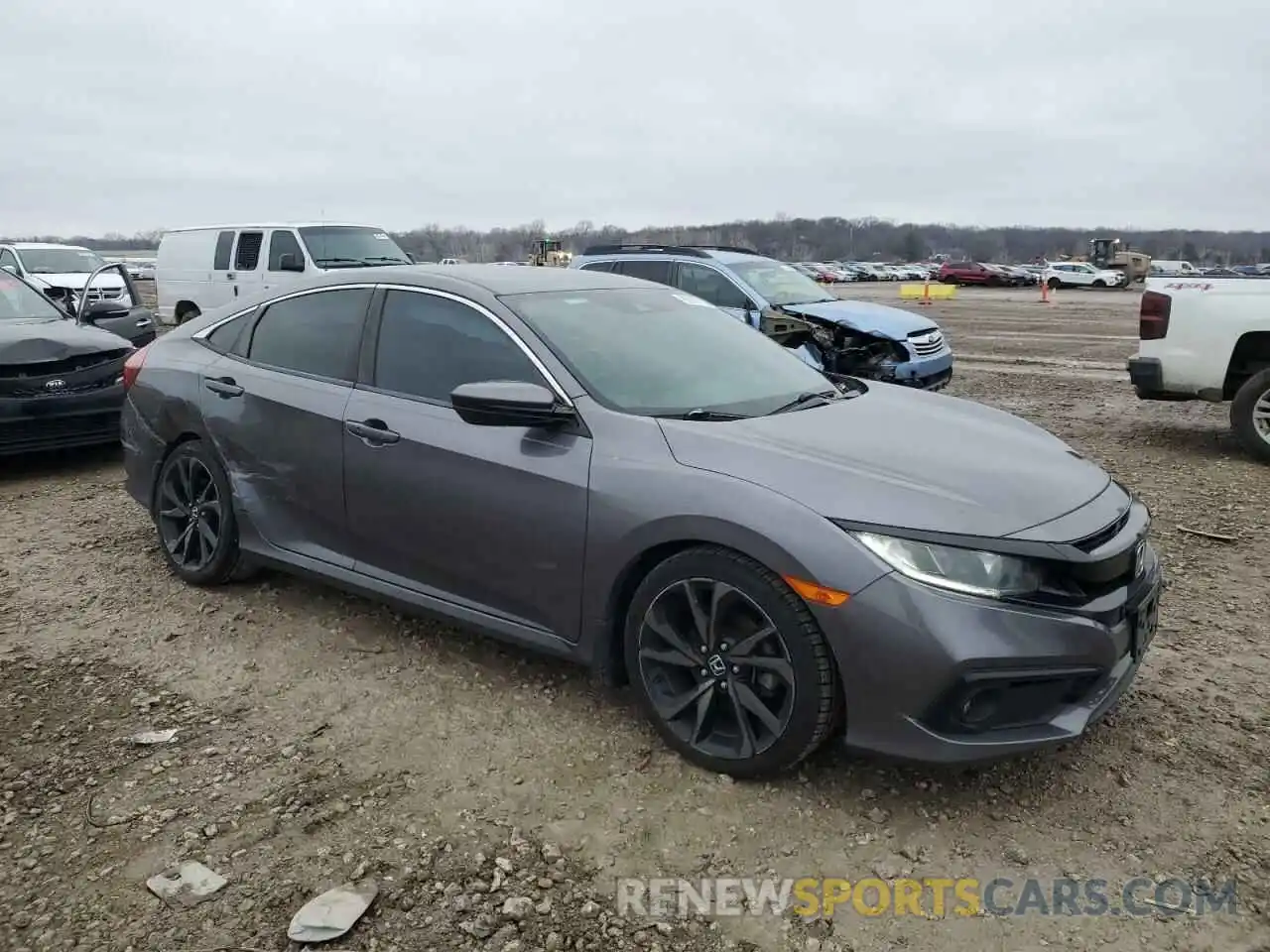 4 Photograph of a damaged car 19XFC2F85KE035914 HONDA CIVIC 2019