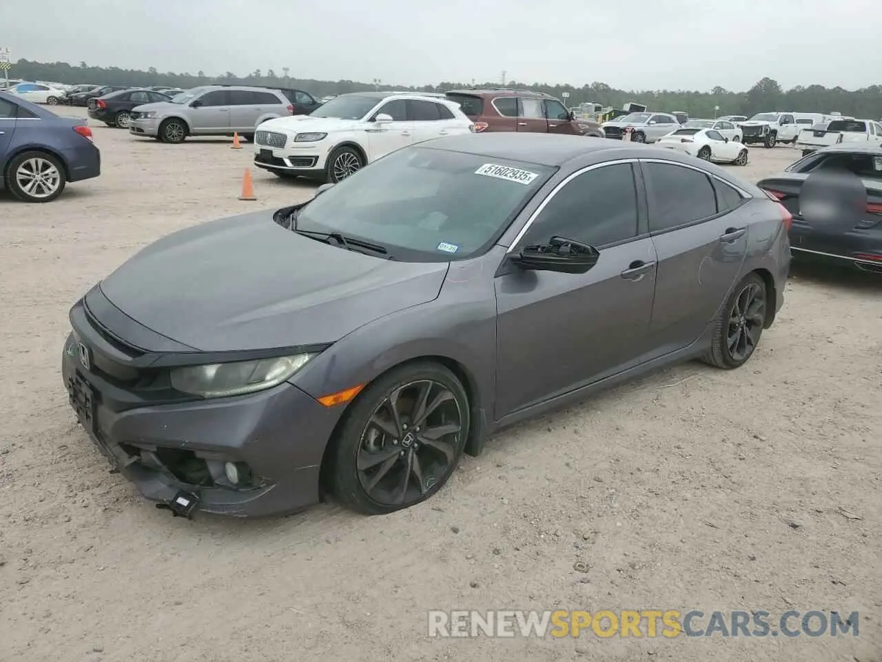 1 Photograph of a damaged car 19XFC2F85KE043656 HONDA CIVIC 2019