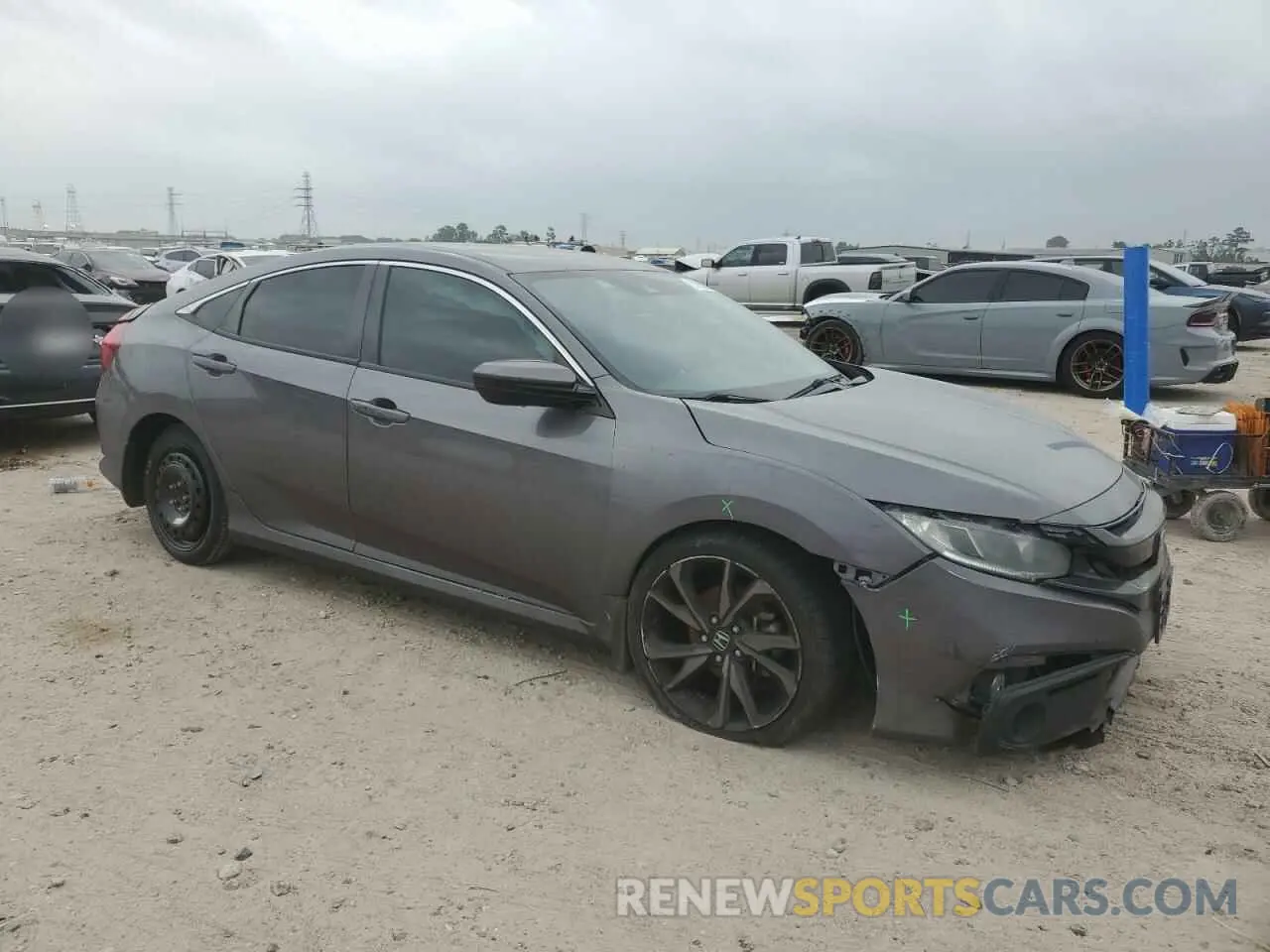 4 Photograph of a damaged car 19XFC2F85KE043656 HONDA CIVIC 2019