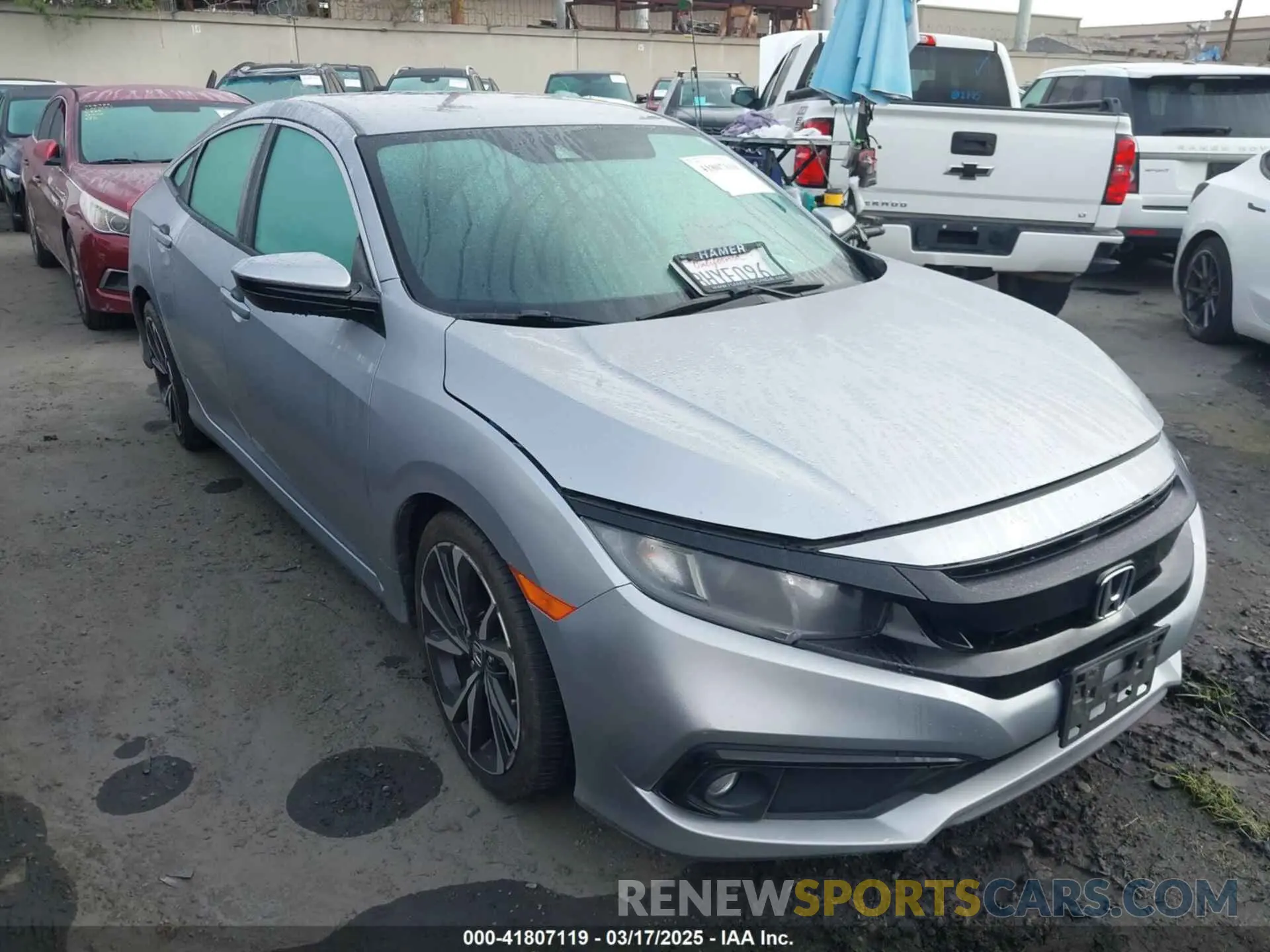 1 Photograph of a damaged car 19XFC2F85KE200828 HONDA CIVIC 2019