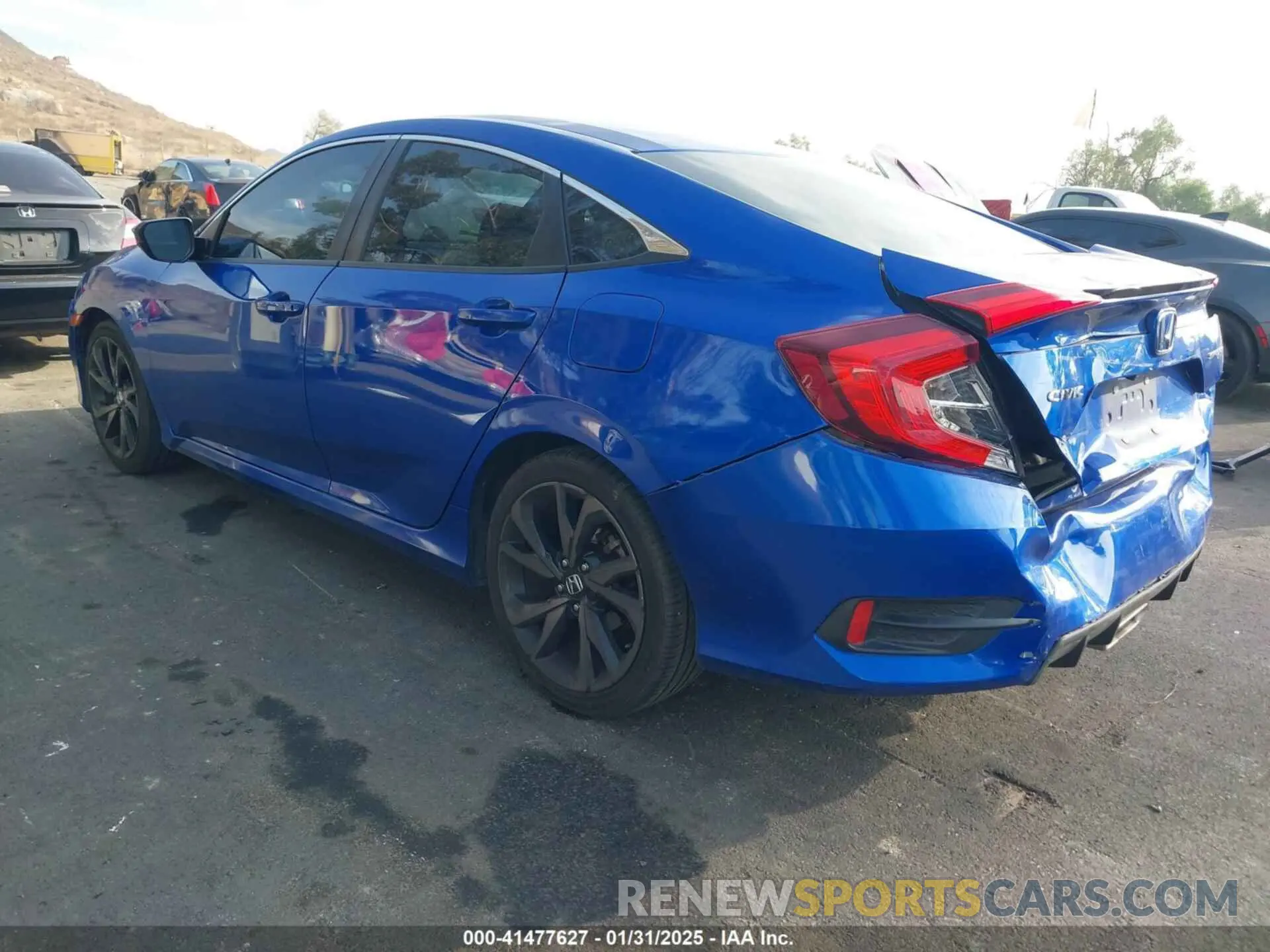 3 Photograph of a damaged car 19XFC2F85KE204958 HONDA CIVIC 2019