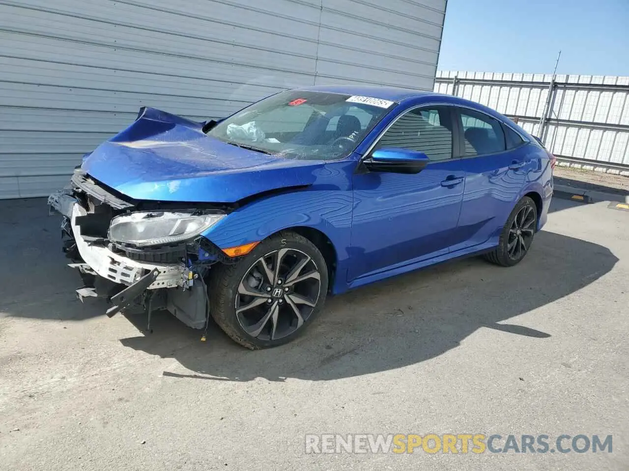 1 Photograph of a damaged car 19XFC2F85KE206967 HONDA CIVIC 2019