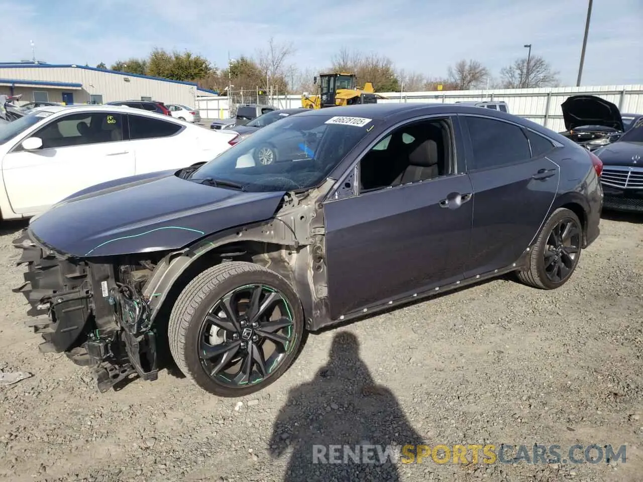 1 Photograph of a damaged car 19XFC2F85KE207262 HONDA CIVIC 2019