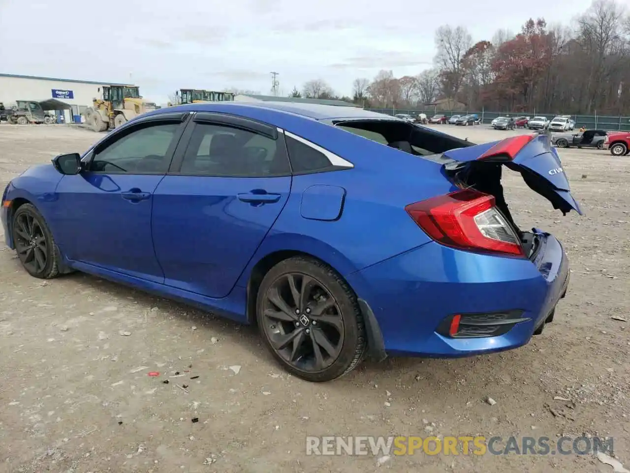 2 Photograph of a damaged car 19XFC2F86KE029703 HONDA CIVIC 2019