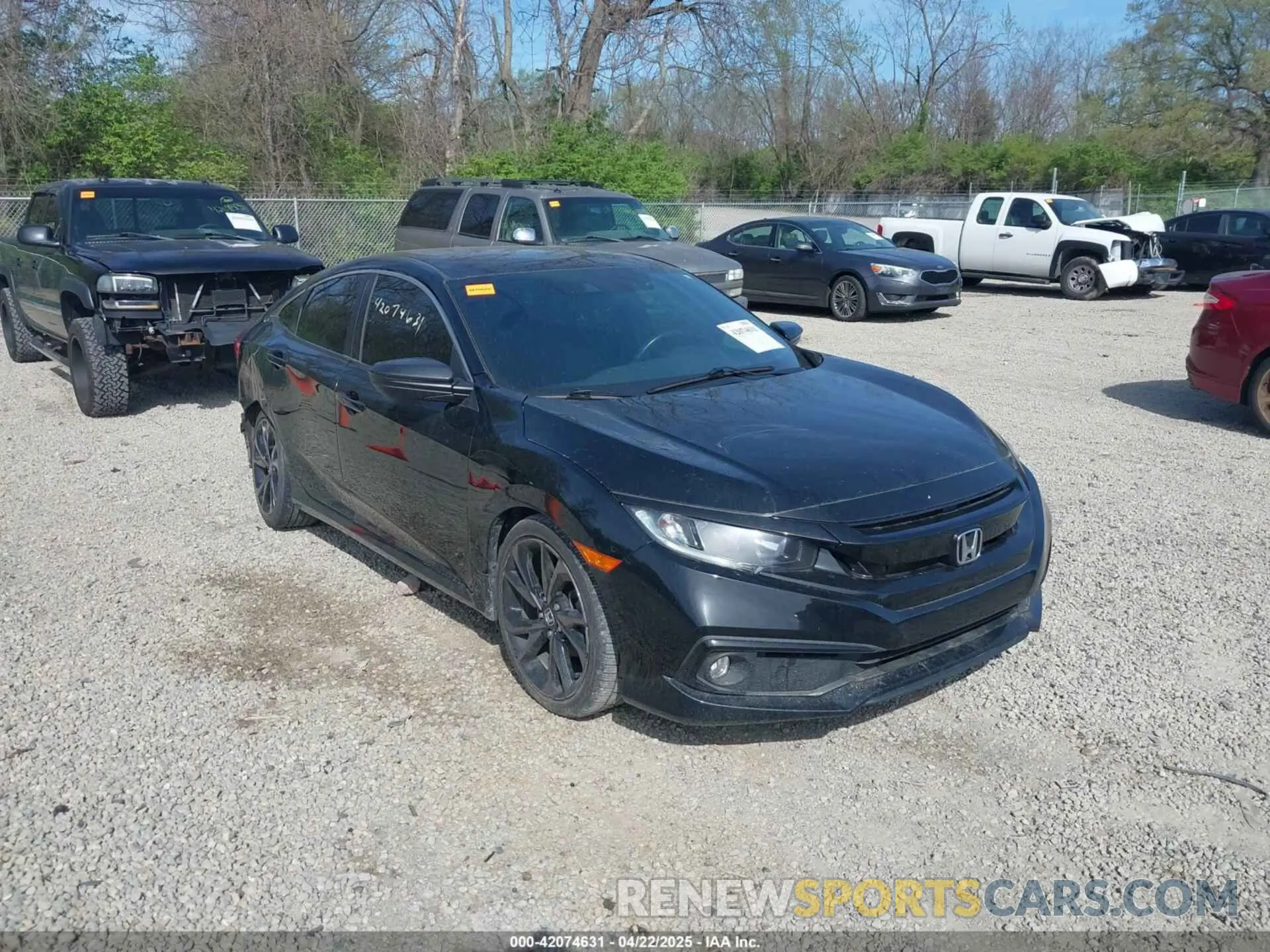 1 Photograph of a damaged car 19XFC2F86KE045495 HONDA CIVIC 2019