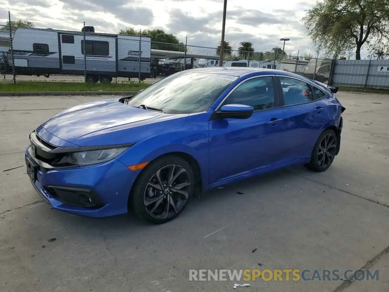 1 Photograph of a damaged car 19XFC2F86KE210543 HONDA CIVIC 2019