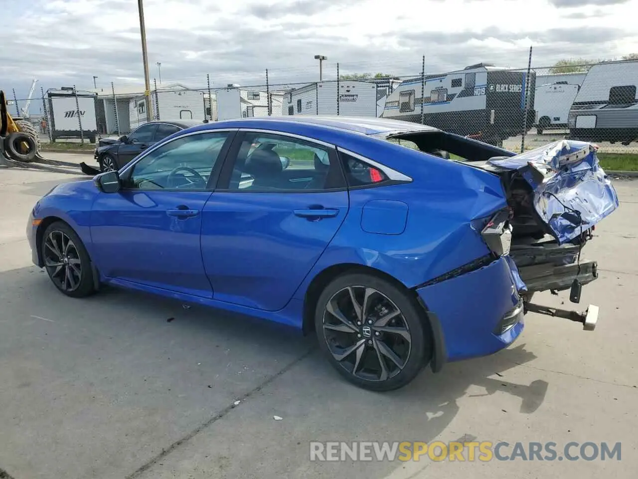 2 Photograph of a damaged car 19XFC2F86KE210543 HONDA CIVIC 2019