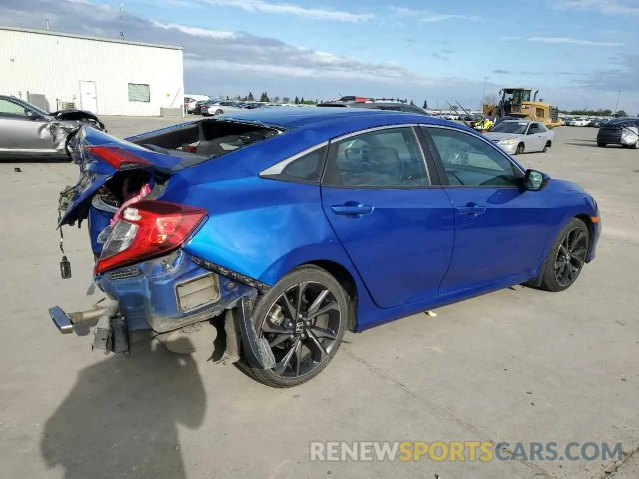3 Photograph of a damaged car 19XFC2F86KE210543 HONDA CIVIC 2019