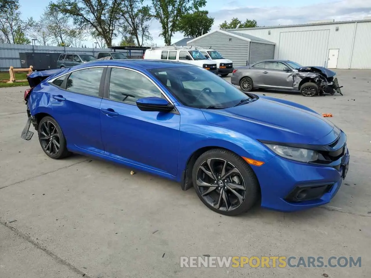 4 Photograph of a damaged car 19XFC2F86KE210543 HONDA CIVIC 2019