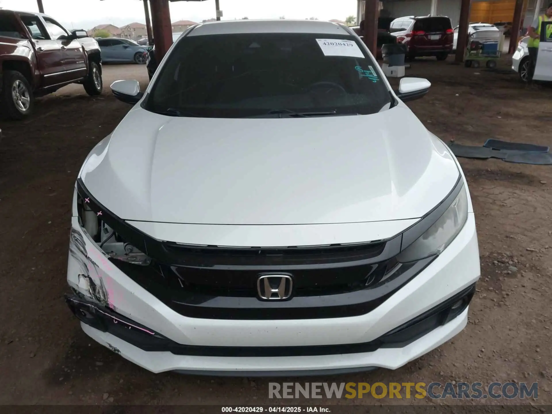 12 Photograph of a damaged car 19XFC2F87KE040483 HONDA CIVIC 2019