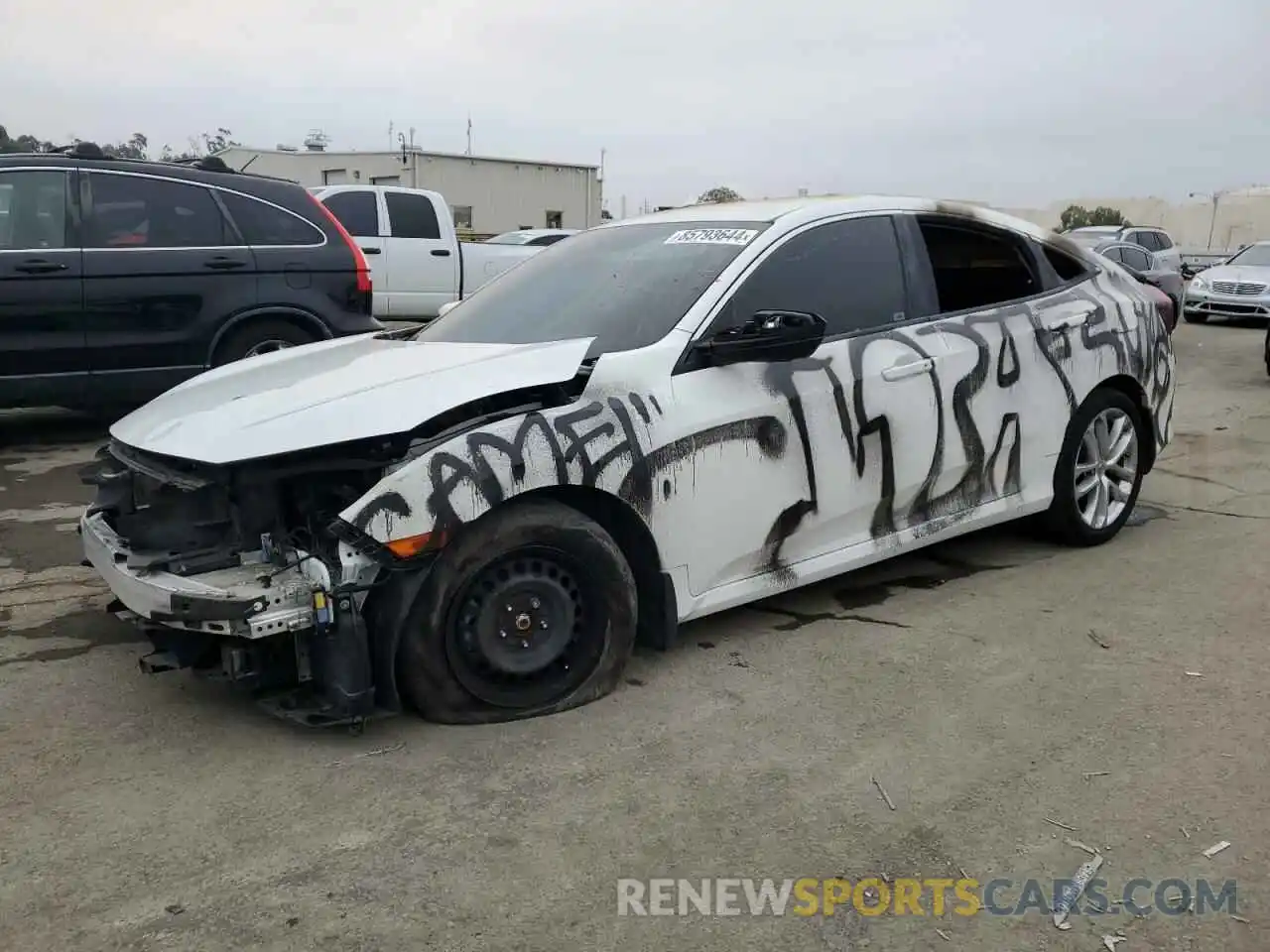 1 Photograph of a damaged car 19XFC2F87KE205612 HONDA CIVIC 2019