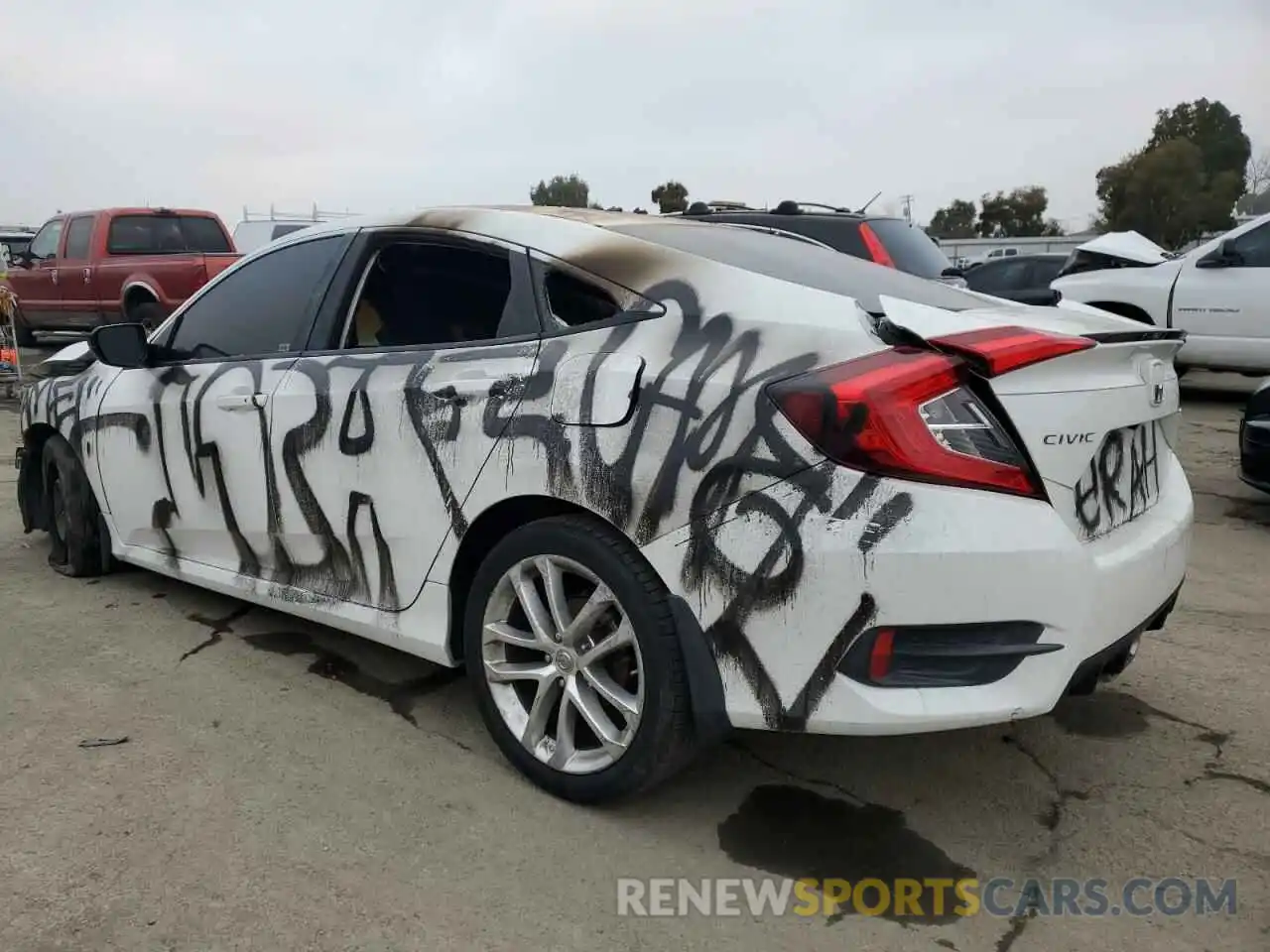 2 Photograph of a damaged car 19XFC2F87KE205612 HONDA CIVIC 2019