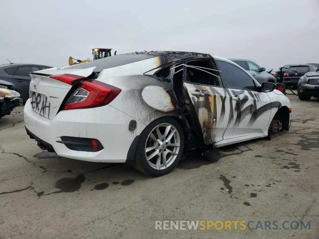 3 Photograph of a damaged car 19XFC2F87KE205612 HONDA CIVIC 2019