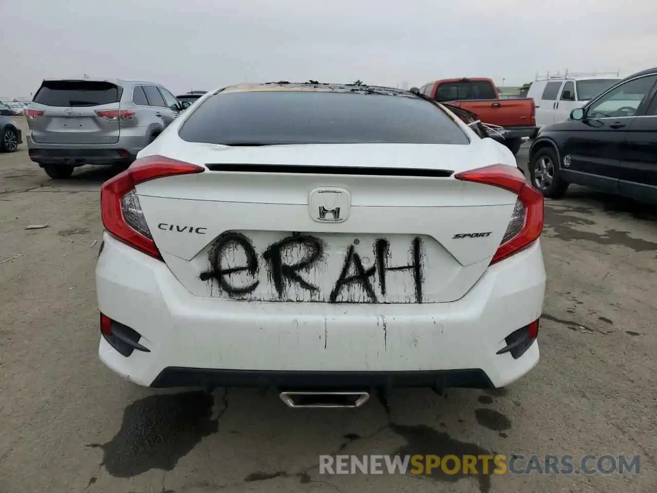 6 Photograph of a damaged car 19XFC2F87KE205612 HONDA CIVIC 2019