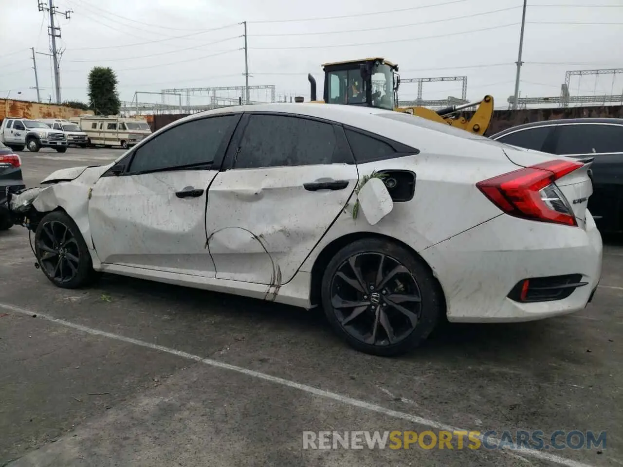 2 Photograph of a damaged car 19XFC2F88KE017830 HONDA CIVIC 2019