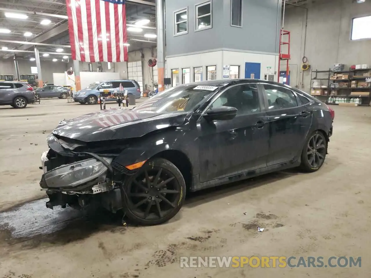 1 Photograph of a damaged car 19XFC2F88KE043702 HONDA CIVIC 2019