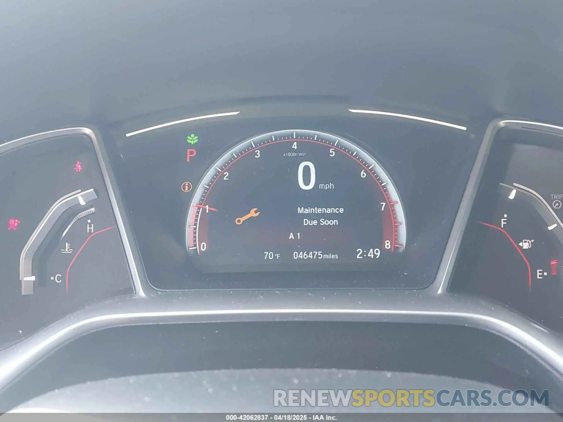 7 Photograph of a damaged car 19XFC2F88KE208342 HONDA CIVIC 2019