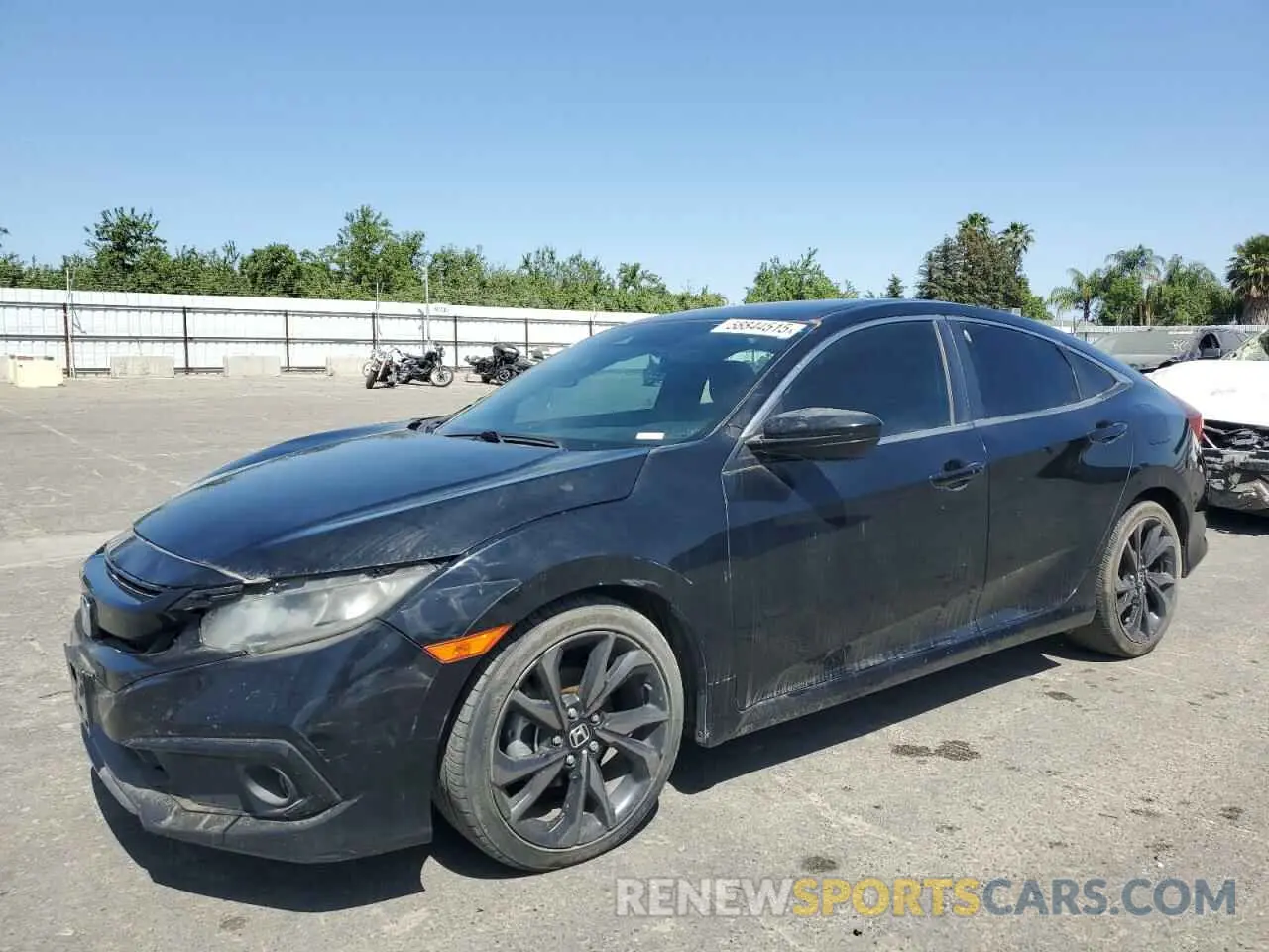1 Photograph of a damaged car 19XFC2F88KE209376 HONDA CIVIC 2019