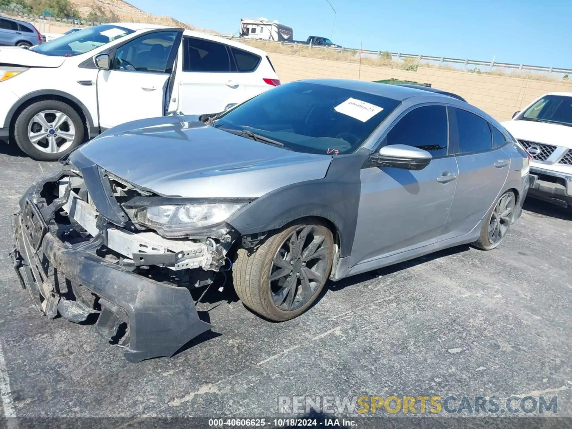 2 Photograph of a damaged car 19XFC2F88KE213377 HONDA CIVIC 2019
