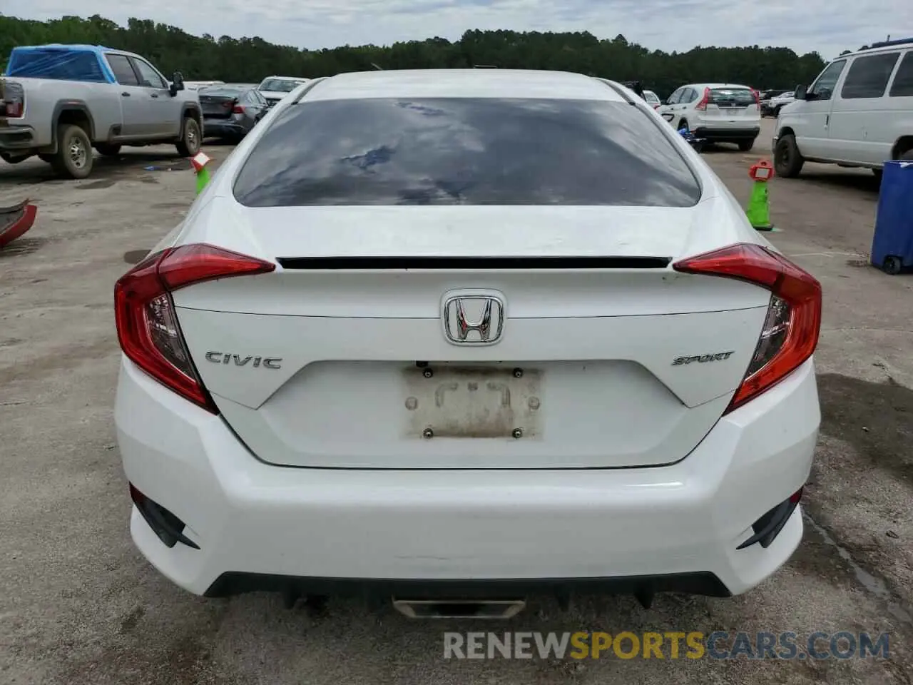 6 Photograph of a damaged car 19XFC2F89KE008666 HONDA CIVIC 2019