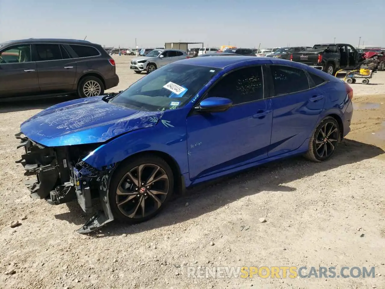 1 Photograph of a damaged car 19XFC2F89KE013799 HONDA CIVIC 2019