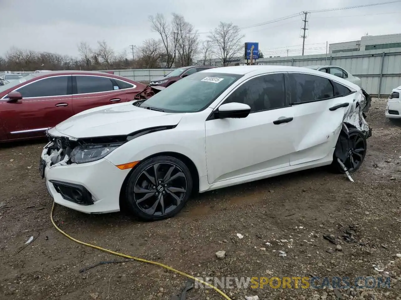 1 Photograph of a damaged car 19XFC2F89KE033258 HONDA CIVIC 2019